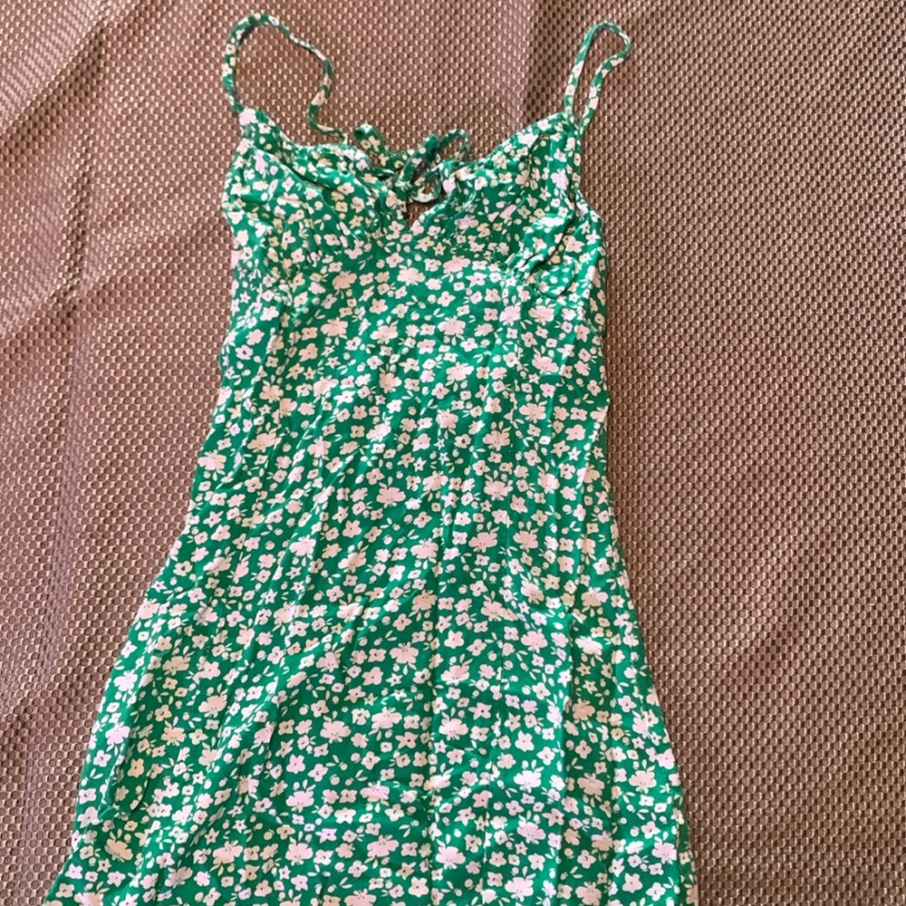 Green Floral Dress